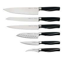 Tyrolit Iceline Messerset Expert TYROLIT Life Iceline Messerset Expert mit Kochmesser, Brotmesser, Schinkenmesser, Santoku II, Tourniermesser und Spickmesser